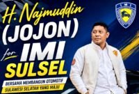 H. Najamuddin Calon Ketua IMI Sulsel