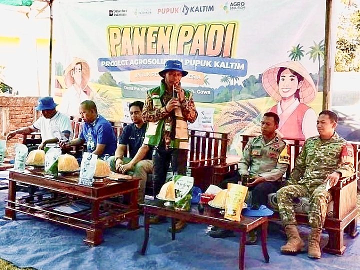 Panen Agrosolution Di Gowa, Kolaborasi PKT (Pupuk Kalimantan Timur) dan Petani di Kab. gowa