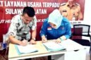 UPT Pusat Layanan Usaha Terpadu (PLUT) Sulawesi Selatan dan Dewan Pengurus Wilayah (DPW) UKM IKM Nusantara Provinsi Sulawesi Selatan menandatangani komitmen bersama di Makassar, Kamis, 10 September 2026