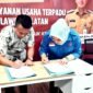 UPT Pusat Layanan Usaha Terpadu (PLUT) Sulawesi Selatan dan Dewan Pengurus Wilayah (DPW) UKM IKM Nusantara Provinsi Sulawesi Selatan menandatangani komitmen bersama di Makassar, Kamis, 10 September 2026